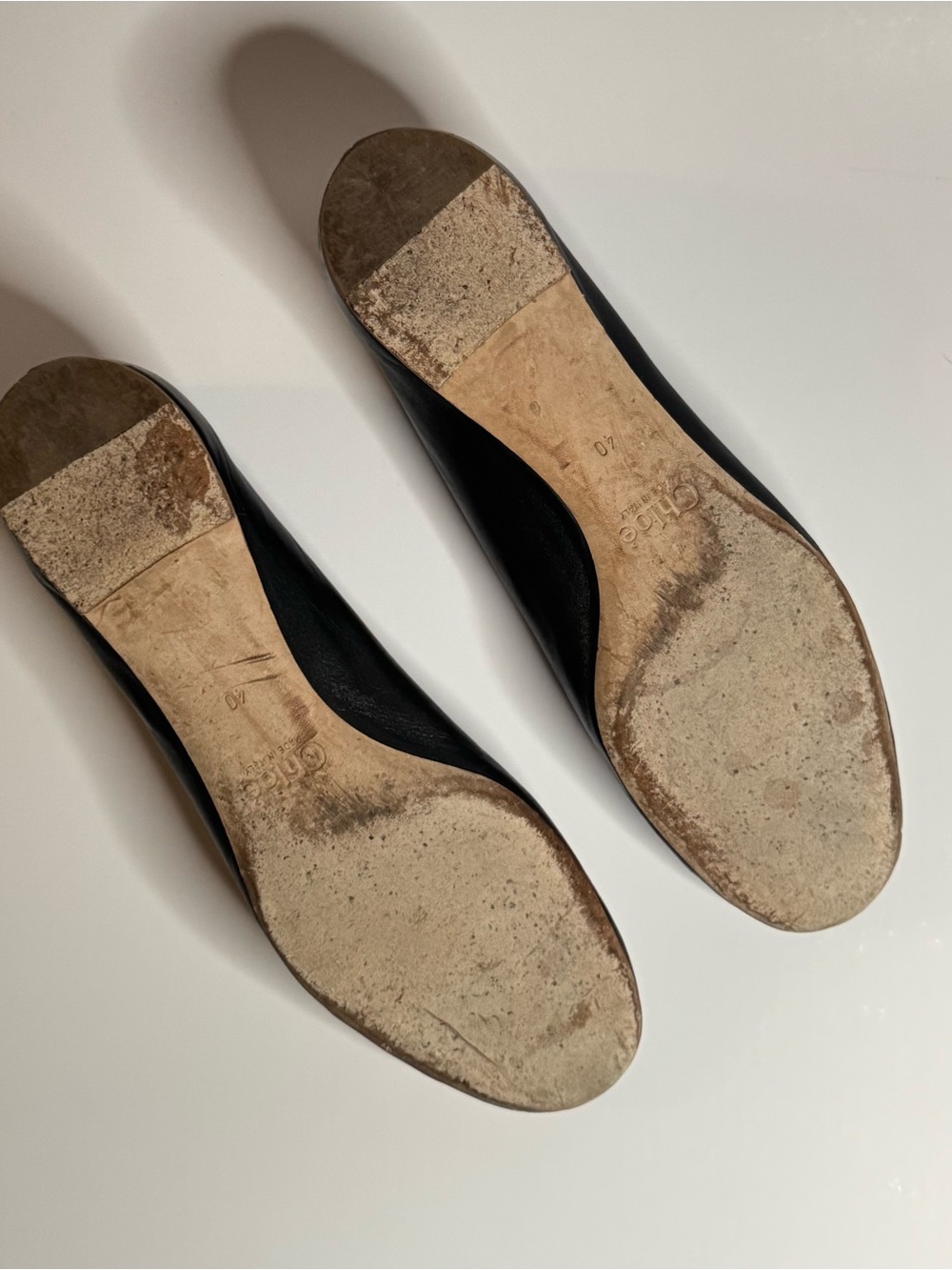Chloé Black Scalloped Leather Ballet Flats | EU 40 | US 9.5 - Picture 3 of 5